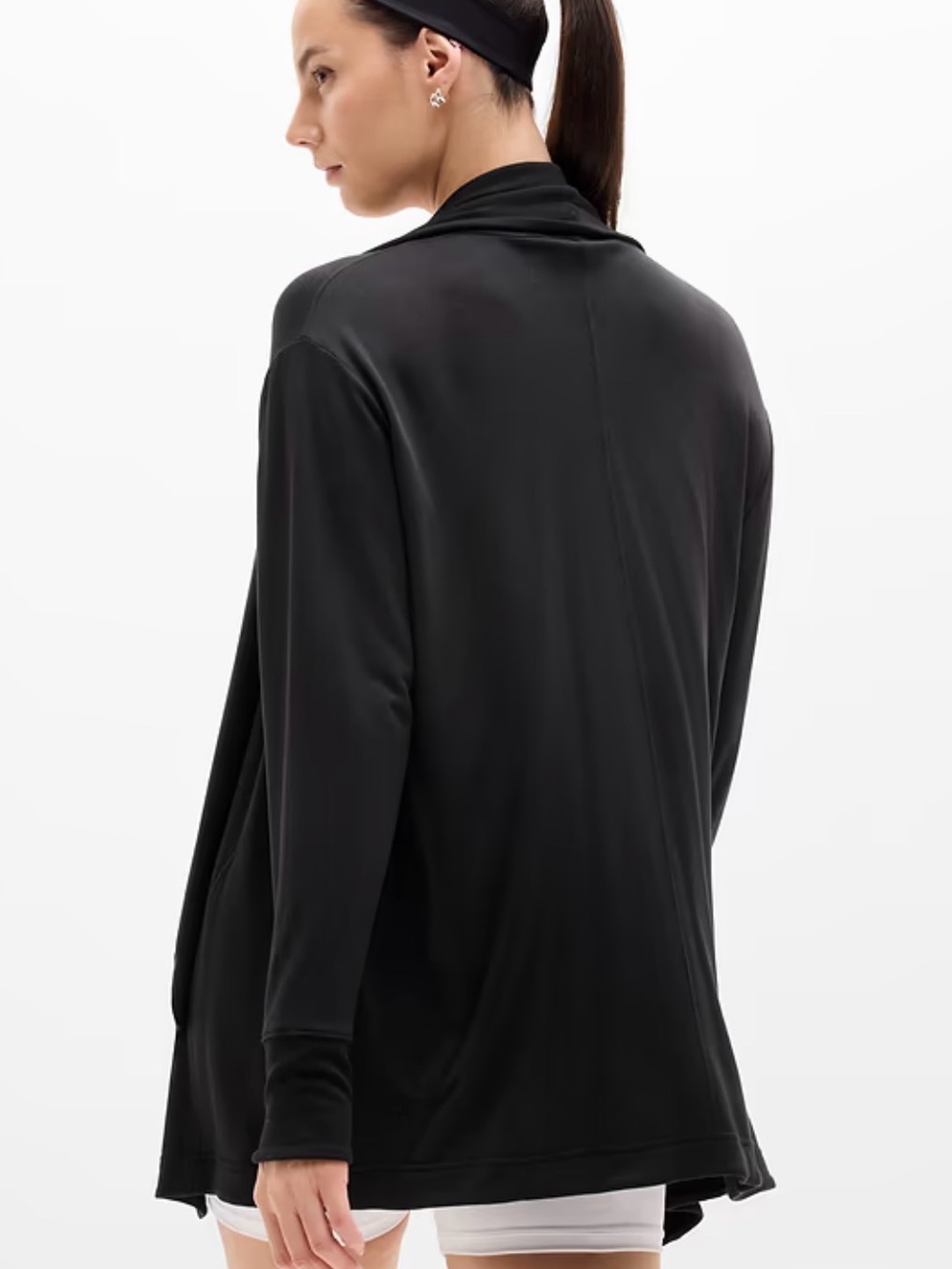 SALE!! Athleta Pranayama Restore Wrap in Black - Large Tall - LIKE NEW - Picture 2 of 9